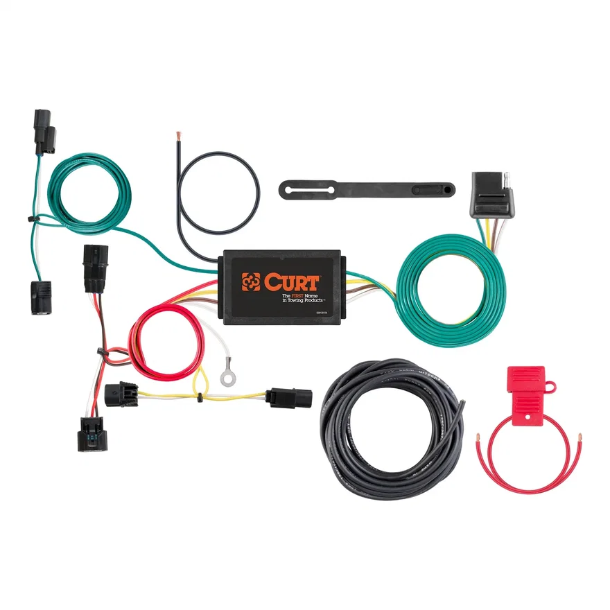 Custom Wiring Harness; 4-Way Flat Output; Select Honda Fit