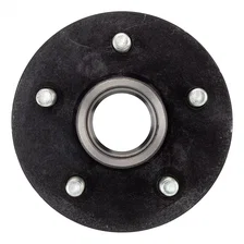 Idler Hub with Races/Wheel Studs; 3;500-lb. Axles; 5 on 4-1/2in. Bolt Pattern image 3