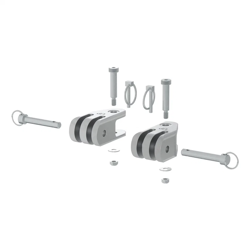 Rambler Heavy-Duty 3-Lug Shackle Ends; 2 Pack