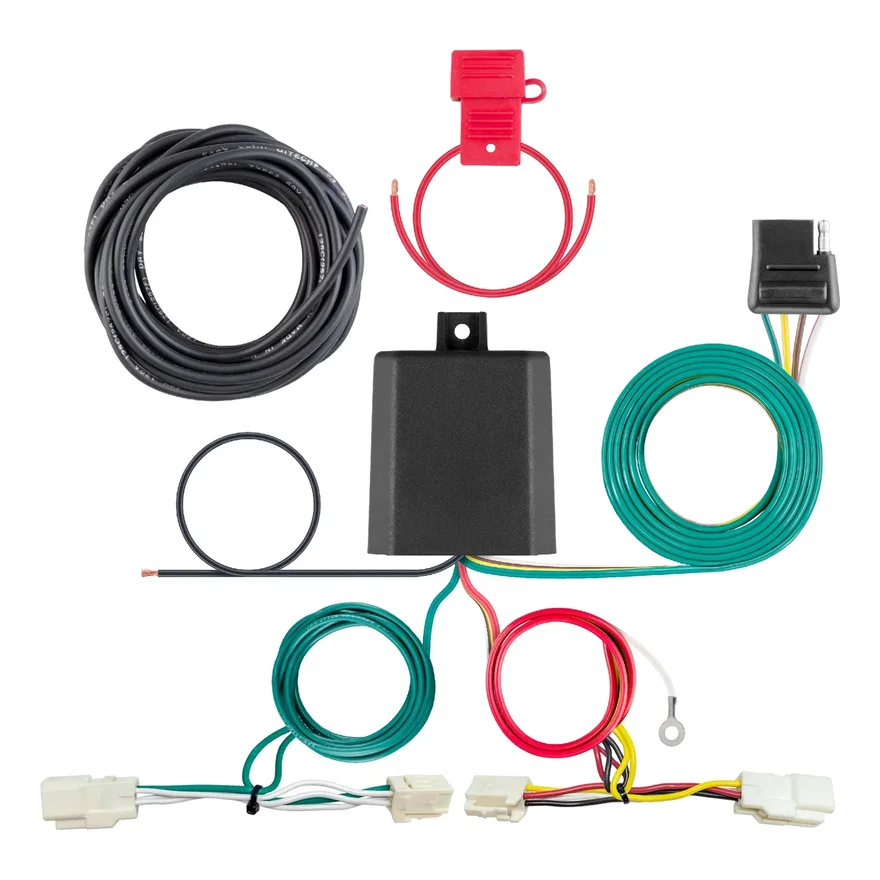 Custom Wiring Harness; 4-Way Flat Output; Select Mitsubishi Outlander