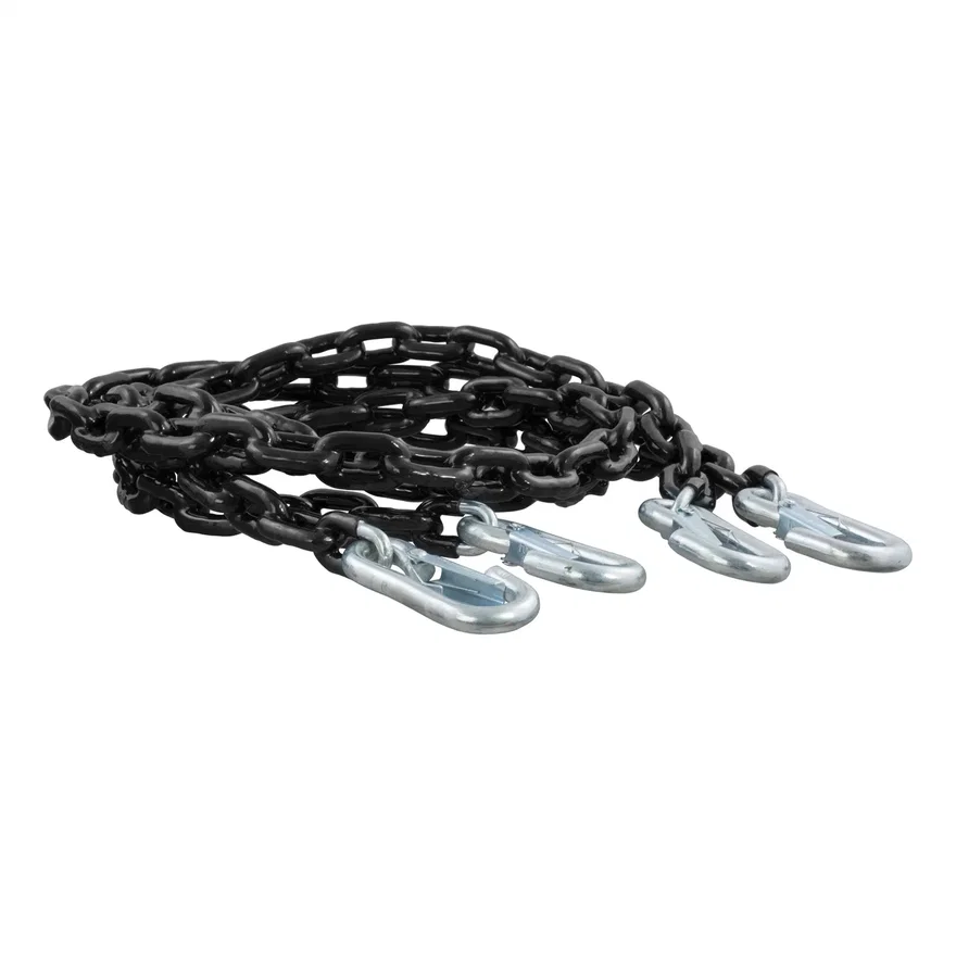 65in. Safety Chains with 2 Snap Hooks Each (5;000 lbs; Vinyl-Coated; 2-Pack)
