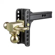 Adjustable Channel Mount with Hook/Step Dual-Ball-2in. Shank; 14K; 6in. Drop image 4