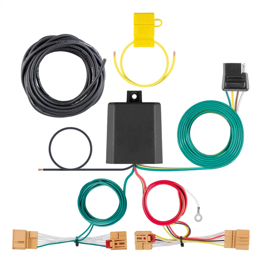 Custom Wiring Harness; 4-Way Flat Output; Select Volkswagen Atlas