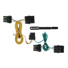 Custom Wiring Harness; 4-Way Flat Output; Select Jeep Wrangler TJ image 1
