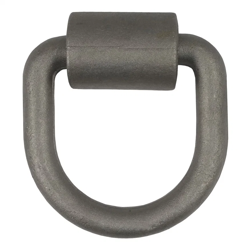 3in. x 3in. Weld-On Tie-Down D-Ring (6;100 lbs; Raw Steel)