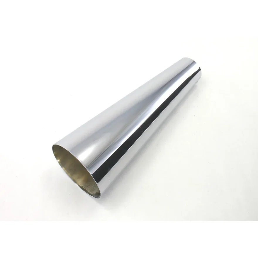 Exhaust Tip Megaphone Chrm 2''x4''x12''