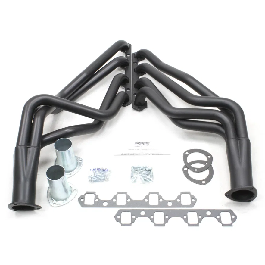 Long Tube Black for 1964-1977 Various Ford SBF