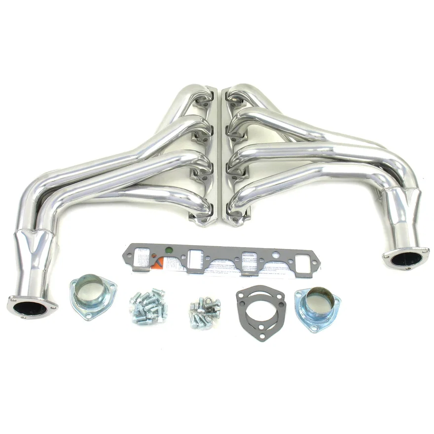 Long Tube Silver for 1965-1979 Ford F-100/F-350