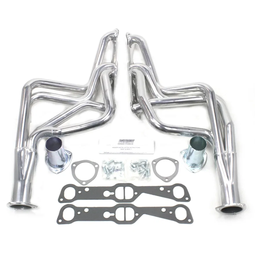 Long Tube Silver for 1964-1979 Pontiac 326-455