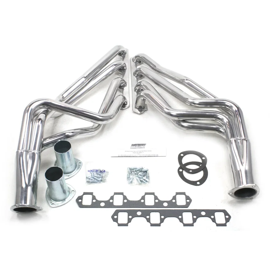 Long Tube Silver for 1964-1977 Various Ford SBF