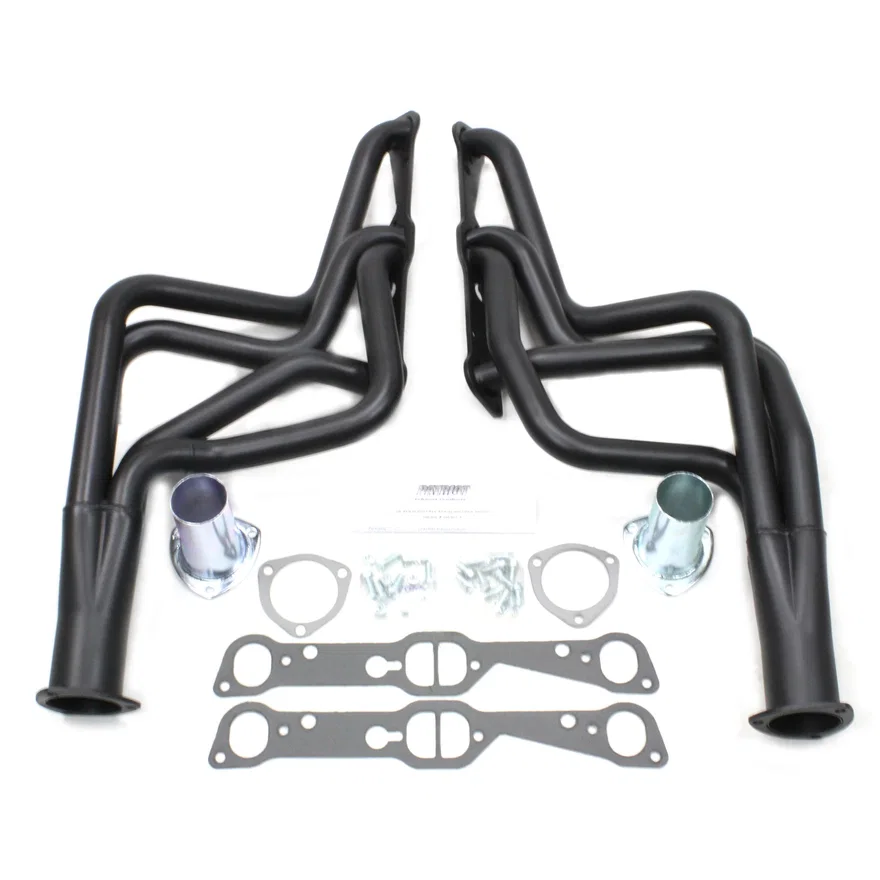 Long Tube Black for 1964-1979 Pontiac 326-455
