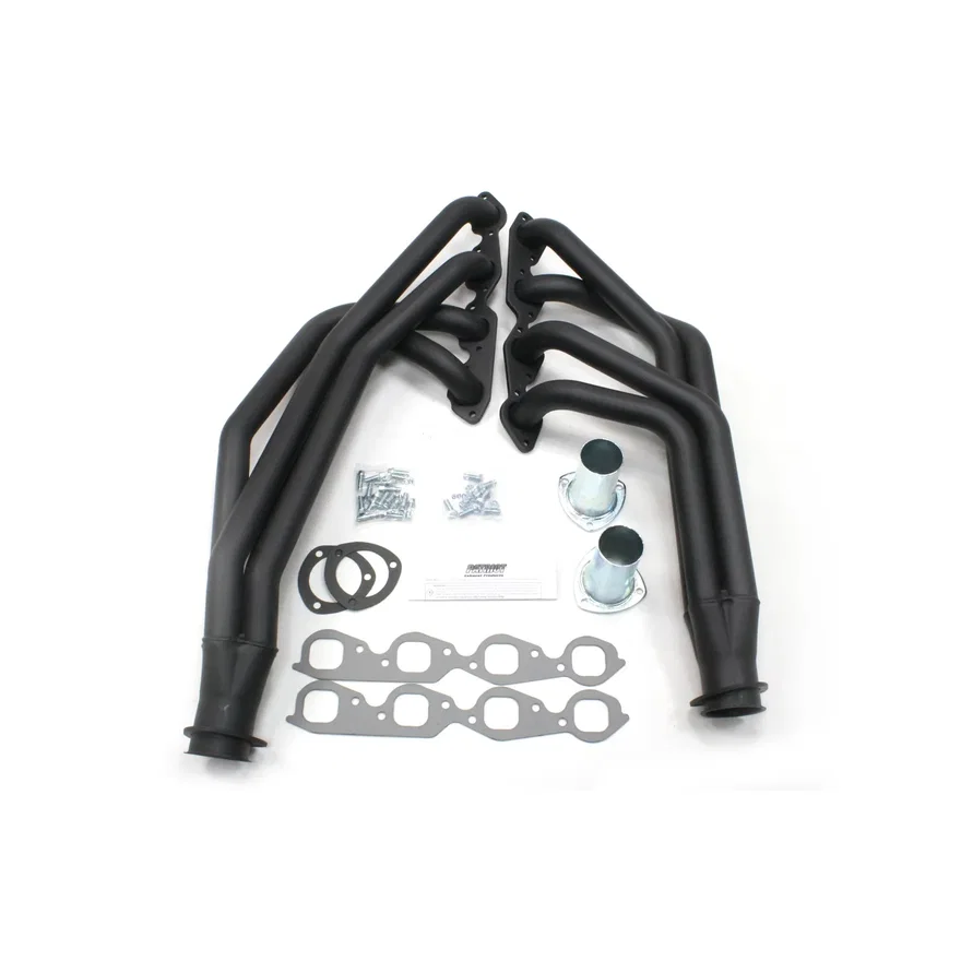 Long Tube Black for 1955-1957 Chevrolet BBC