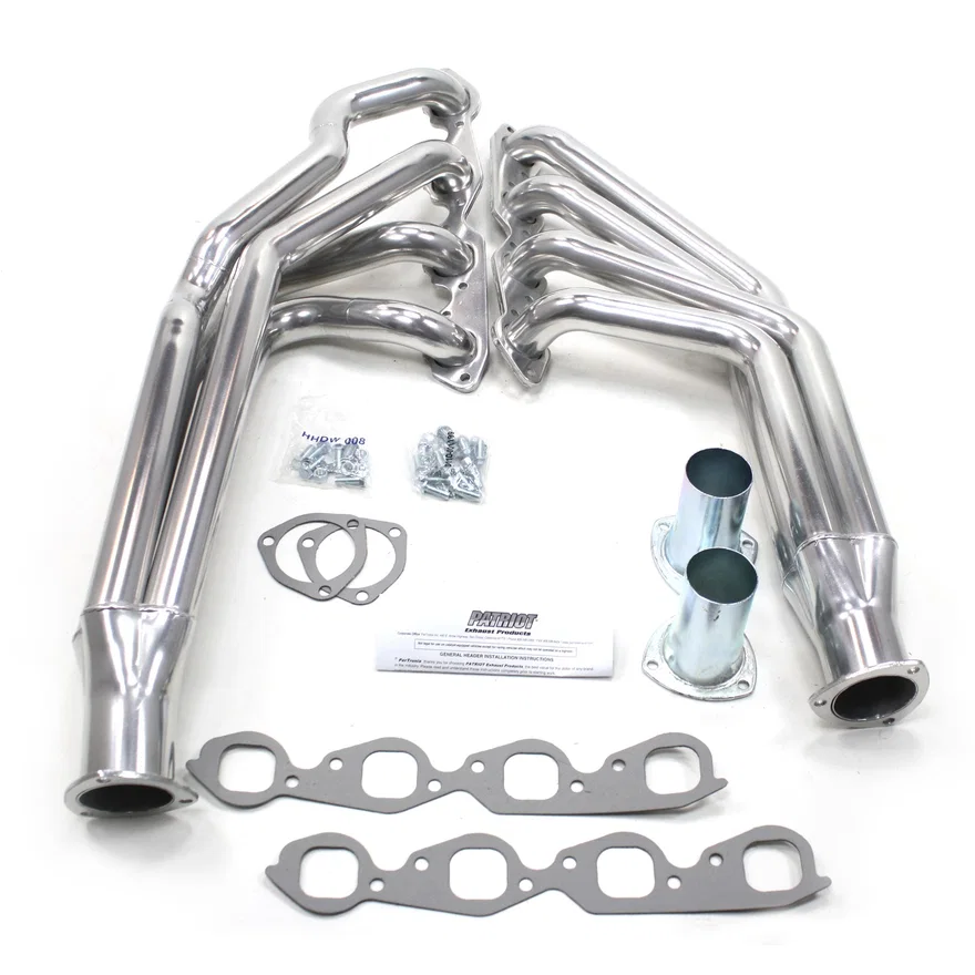 Rack Long Tube Slvr for 1955-1957 Chevrolet BBC
