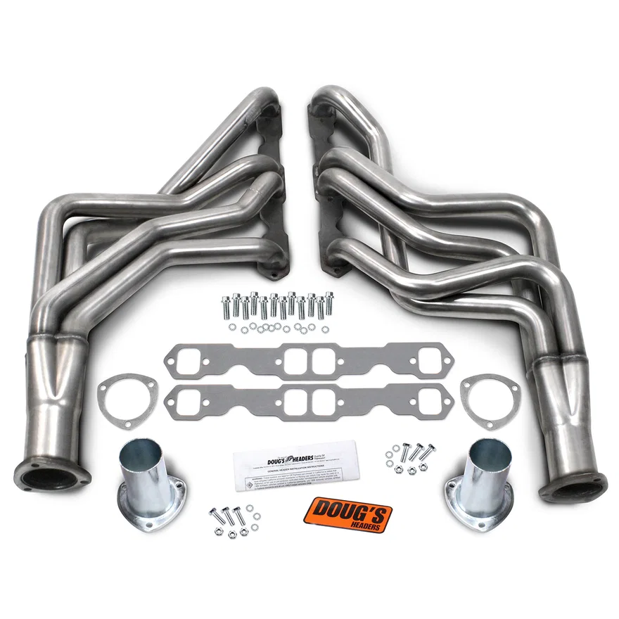 304 Stainless Long Tube Header 78-88 GM G Body 265-400  SBC 1 3/4" Primary 3" Collector