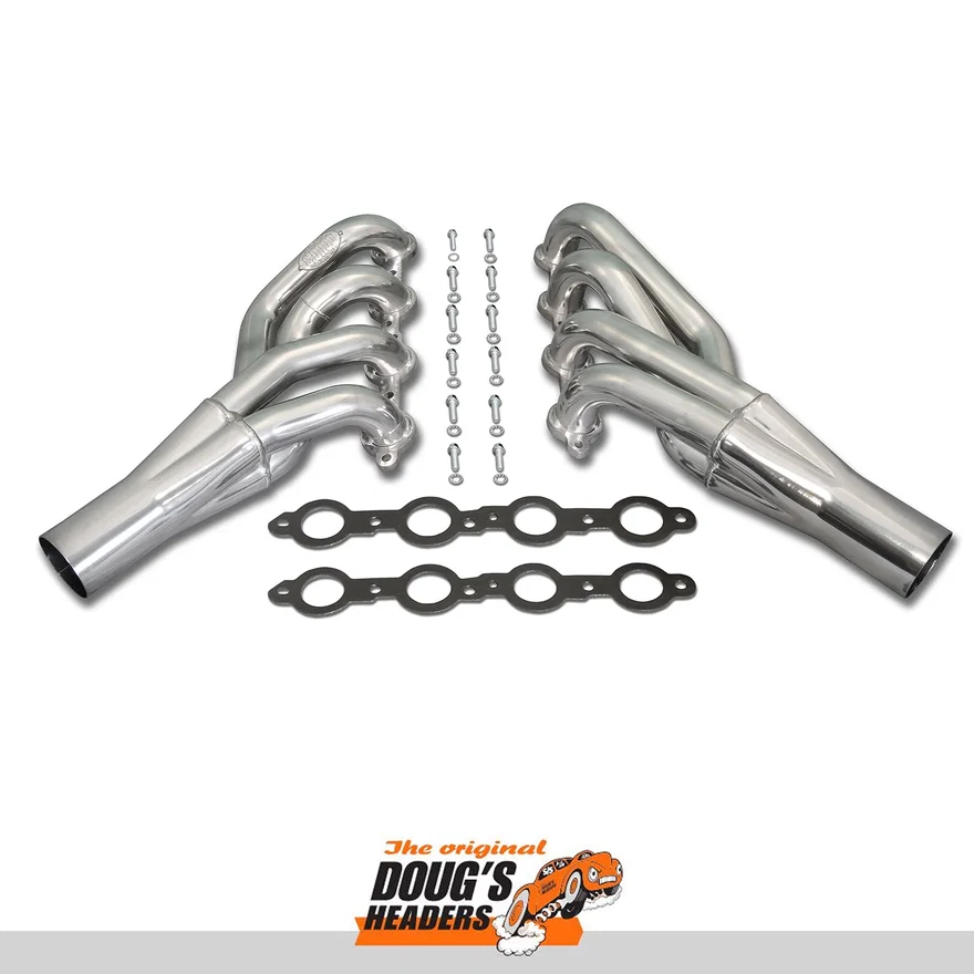 Mid Length Header 70-81 GM F Body 4.8-6.2L LS Engine Swap 1 7/8" Primary 3" Collector Black Hi Temp Coated