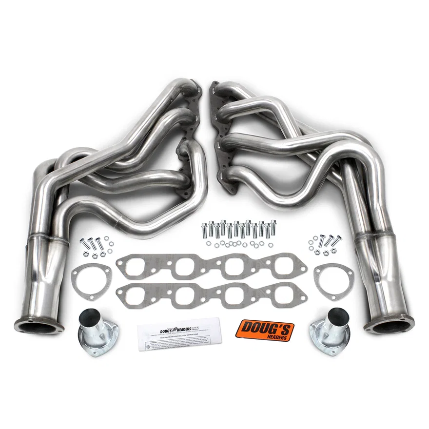 304 Stainless Long Tube Header 67-69 F Body/68-74 X Body 396-502 BBC 2" Primary 3 1/2" Collector