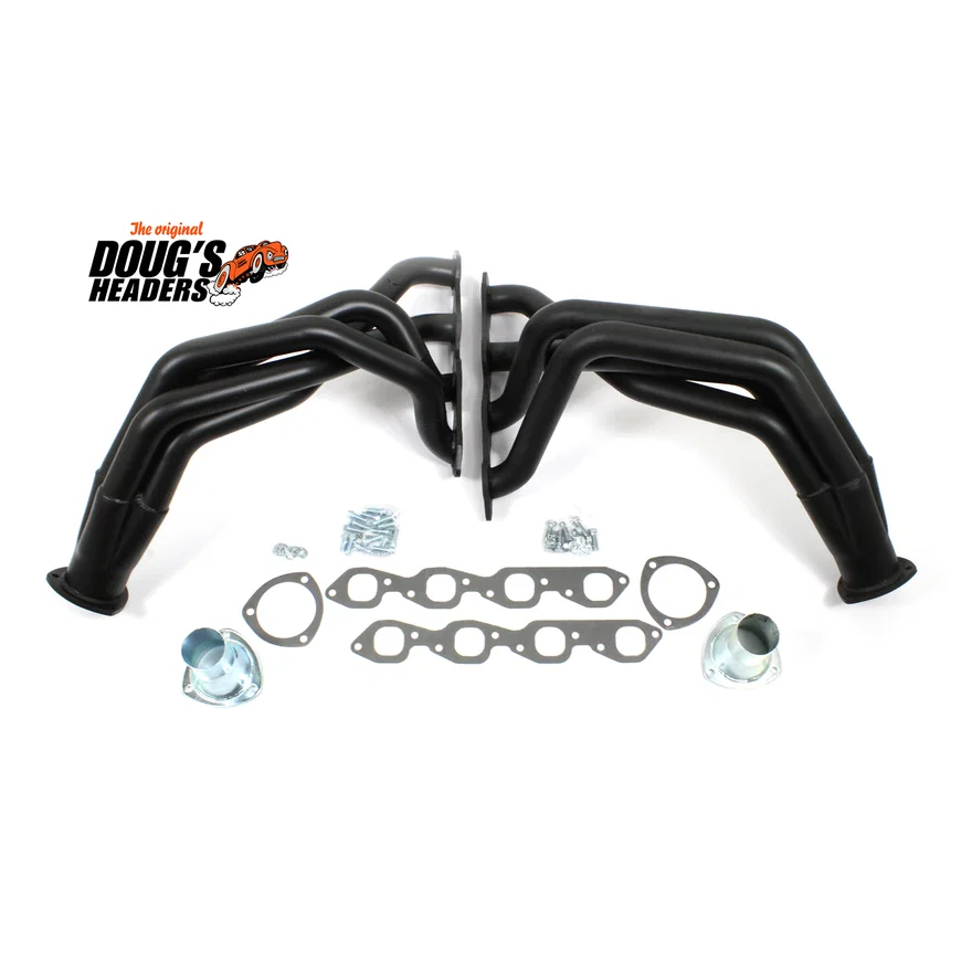 Fenderwell Header 55-57 Chevy 396-502 BBC Engine Swap 2" Primary 3 1/2" Collector Black Hi Temp Coated