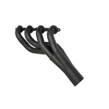 Mid Length Header 70-81 GM F Body 4.8-6.2L LS Engine Swap 1 7/8" Primary 3" Collector Silver Ceramic Coated image 3