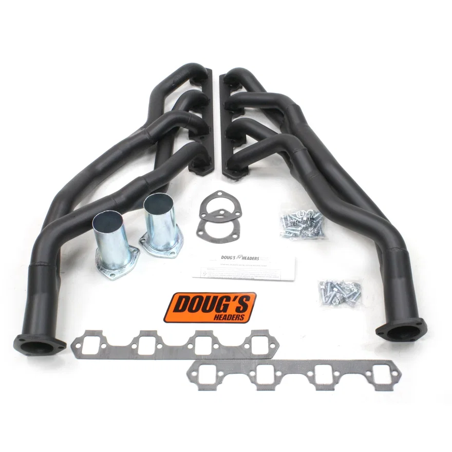 Tri Y Header 65-70 Mustang,60-65 Falcon 260-302 SBF Mustang II, R&P, Borgeson or Stock Suspension 1 5/8-2" Primary 2 1/2" Collector Black Hi Temp Coated