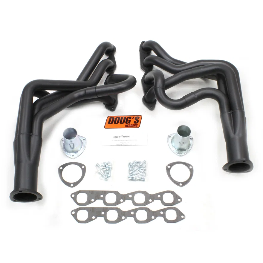 Long Tube Header 78-87 GM G Body 396-502 BBC   2" Primary 3 1/2" Collector Silver Ceramic Coated D318