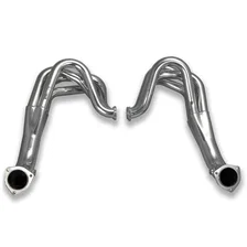 Fenderwell Header 62-67 Nova 4.8-6.2L LS Engine Swap 1 3/4" Primary 3" Collector Silver Ceramic Coated for Chevrolet Chevy II image 3