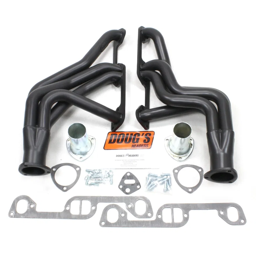 Long Tube Header 67-69 Firebird 326-455 1 3/4" Primary 3" Collector Black Hi Temp Coated