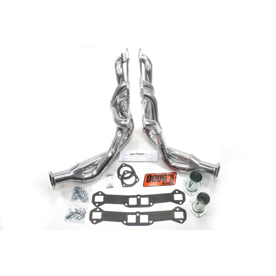 Tri Y Header 58-64 Chevy 348-409 W Block 1 3/4-2" Primary 2 1/2" Collector Silver Ceramic Coated