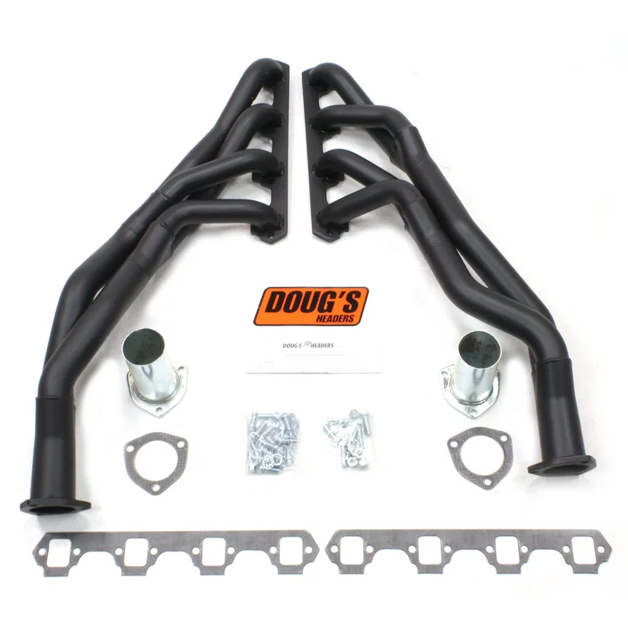 Tri Y Header 60-65 Falcon 260-302 SBF Automatic Trans 1 5/8-2" Primary 2 1/2" Collector Black Hi Temp Coated