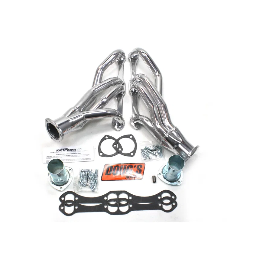 Mid Length Header 64-92 GM F, G, & A Body 265-400 SBC 1 5/8" Primary 2 1/2" Collector Silver Ceramic Coated