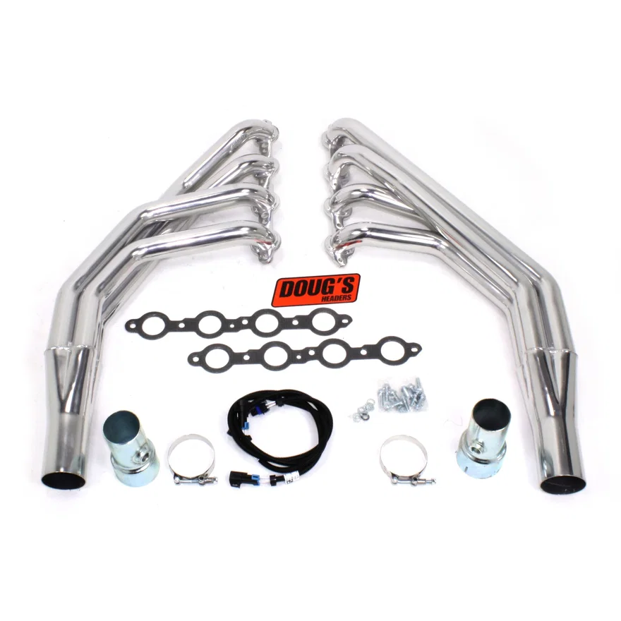 Long Tube Header 67-69 F Body, 68-74 X Body 4.8-6.2L LS Engine Swap 1 7/8" Primary 3" Collector Black Hi Temp Coated