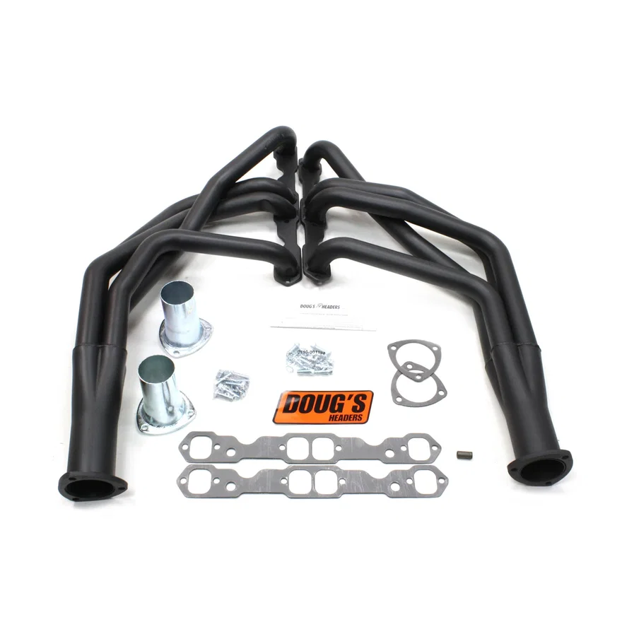 Long Tube Header 67-69 F Body/68-74 X Body 265-400 SBC 1 3/4" Primary 3" Collector Black Hi Temp Coated