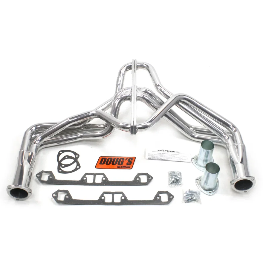 Fenderwell Header 72-81 JEEP  290-401 V8 1 5/8" Primary 3" Collector Silver Ceramic Coated