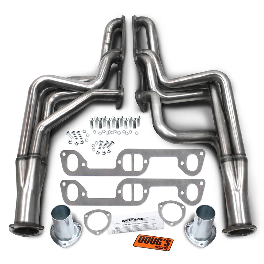 304 Stainless Long Tube Header 64-67 GTO 326-455 1 3/4" Primary 3" Collector for Pontiac