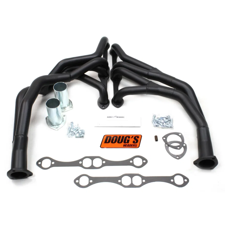 Tri Y Header 69-72 GM Truck 265-400 SBC 1 5/8-2" Primary 2 1/2" Collector Black Hi Temp Coated