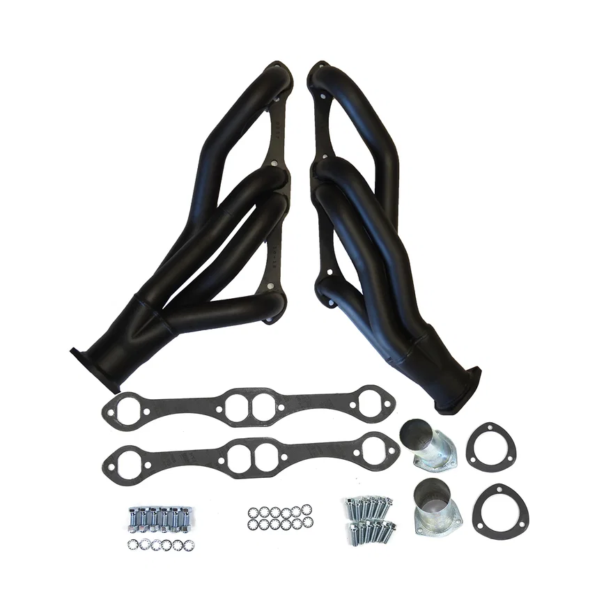 Mid Length Header 67-88 GM F, G, & A Body 265-400 SBC 1 3/4" Primary 3" Collector Black Hi Temp Coated