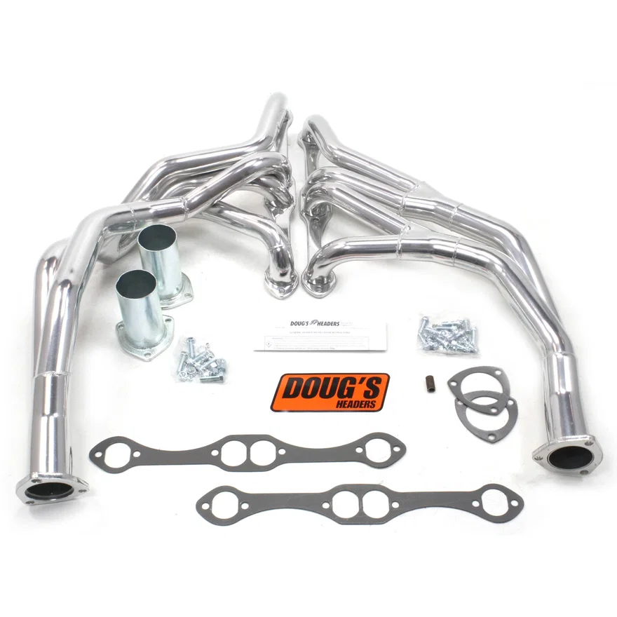Tri Y Header 69-72 GM Truck 265-400 SBC 1 5/8-2" Primary 2 1/2" Collector Silver Ceramic Coated