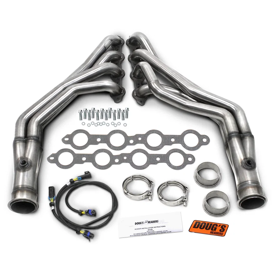 304 Stainless Long Tube Header 64-72 GM A Body 4.8-6.2L LS Engine Swap 1 3/4" Primary 3" Collector