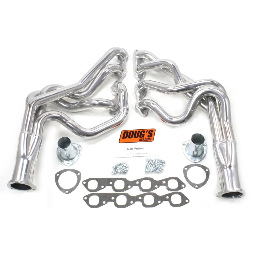 Long Tube Header 67-69 F Body/68-74 X Body 396-502 BBC 2" Primary 3 1/2" Collector Silver Ceramic Coated