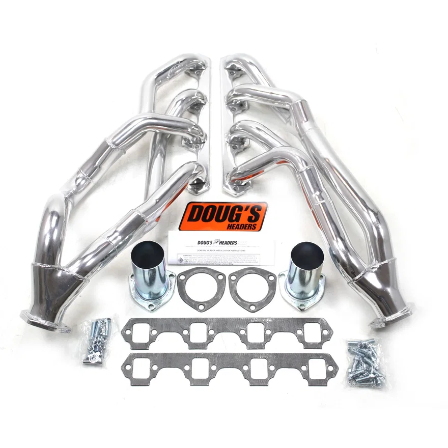 Tri Y Header 65-70 Mustang 260-302 SBF W/O EGR/A.I.R. Automatic Trans 1 5/8-2" Primary 2 1/2" Collector Black Hi Temp Coated D690YA-B