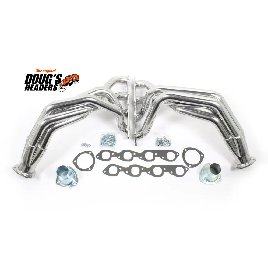 Fenderwell Header 55-57 Chevy 396-502 BBC Engine Swap 2" Primary 3 1/2" Collector Silver Ceramic Coated