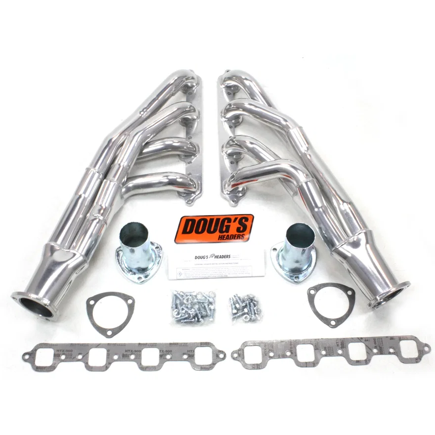 Tri Y Header 66-70 Ford 351W With Spread port pattern W/O EGR/A.I.R. 1 3/4-2" Primary 2 1/2" Collector Silver Ceramic Coated