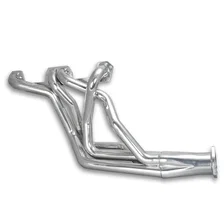 Long Tube Header 67-74 Mopar A Body 273-360 W/O EGR/A.I.R. with Reilly Motorsports Coil Over suspension 1 5/8" Primary 3" Collector Silver Ceramic Coated image 4