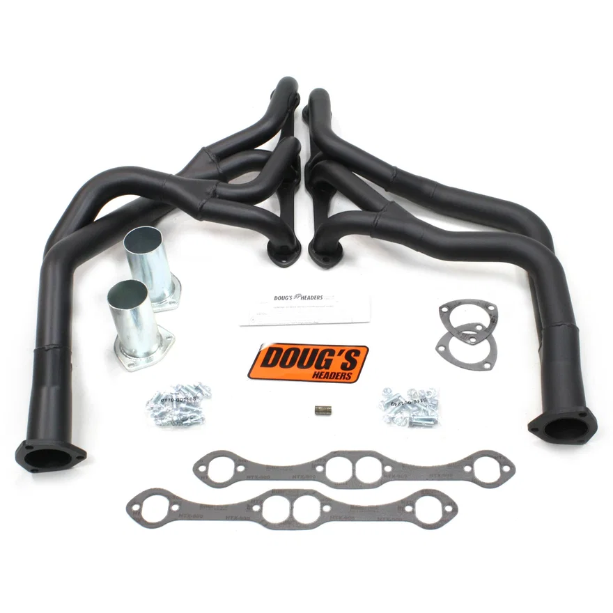Tri Y Header 78-88 GM G Body 265-400 SBC 1 5/8-2" Primary 2 1/2" Collector Black Hi Temp Coated