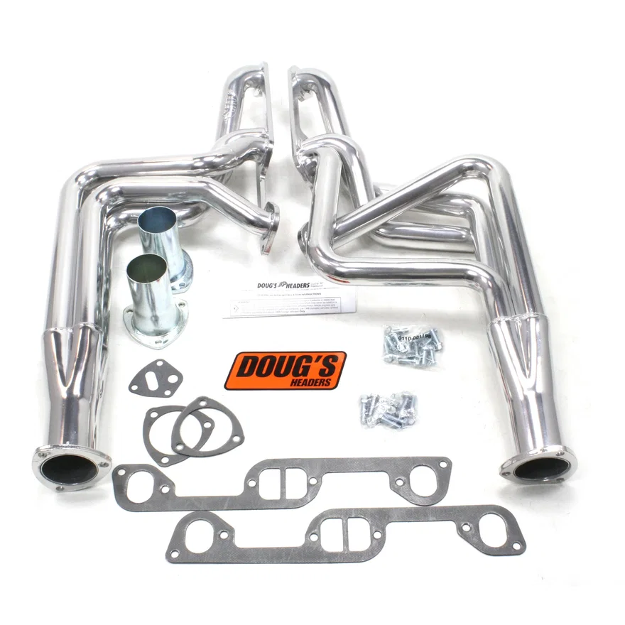 Long Tube Header 70-81 Firebird 326-455 1 3/4" Primary 3" Collector Silver Ceramic Coated
