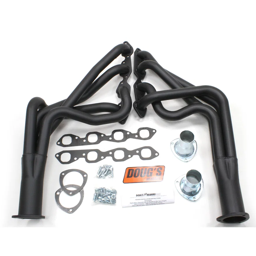 Long Tube Header 67-69 F Body/68-74 X Body 396-502 BBC 1 7/8" Primary 3 1/2" Collector Black Hi Temp Coated