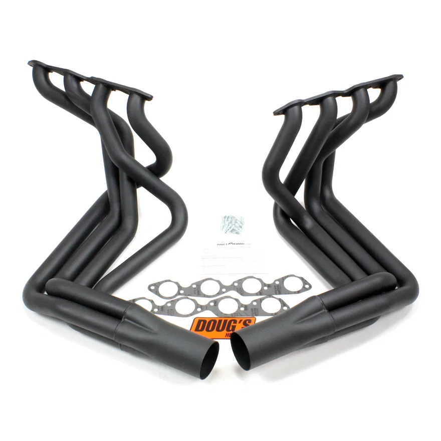 Sidemount Header 63-82 Corvette 396-454 BBC Non Cat, no EGR or A.I.R. 2 1/8" Primary 4" Collector Black Hi Temp Coated