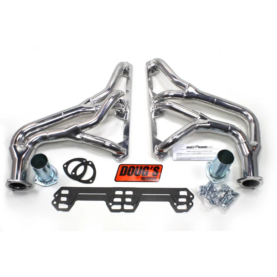 Tri Y Header 72-81 JEEP  290-401 V8 1 5/8-2" Primary 2 1/2" Collector Silver Ceramic Coated