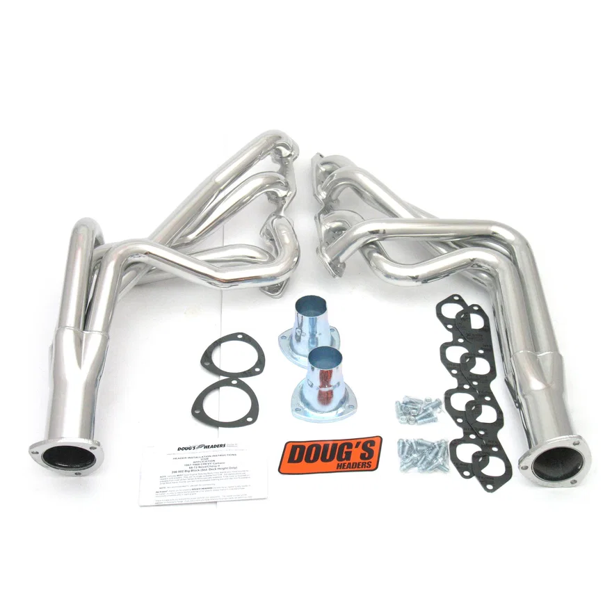 Long Tube Header 67-69 F Body/68-74 X Body 396-502 BBC 1 7/8" Primary 3 1/2" Collector Silver Ceramic Coated