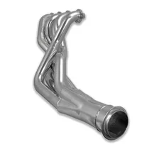 Long Tube Header 67-69 F Body, 68-74 X Body 4.8-6.2L LS Engine Swap 1 7/8" Primary 3" Collector Silver Ceramic Coated image 2