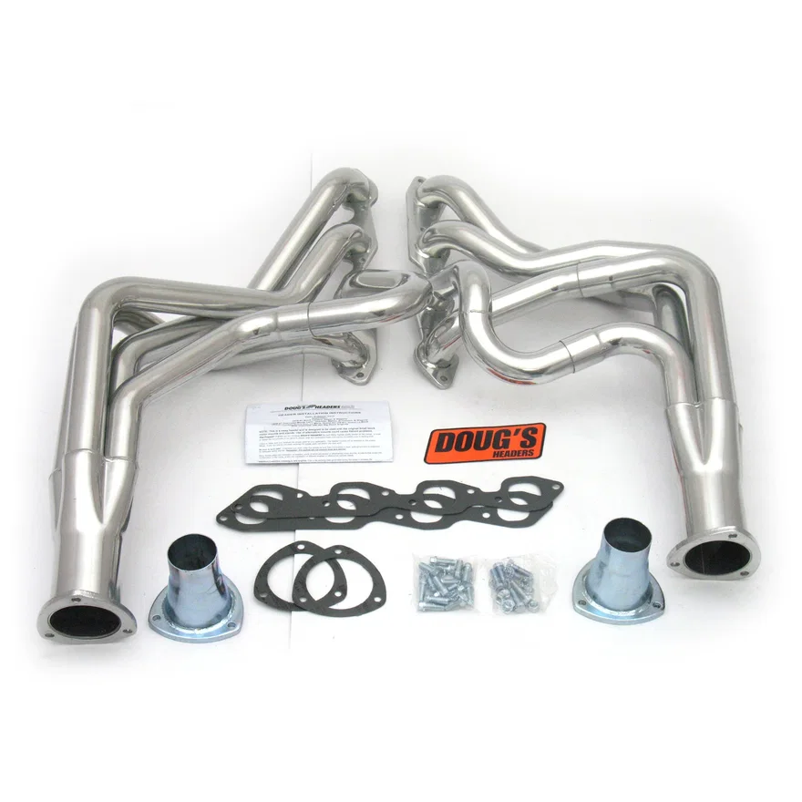 Long Tube Header 78-87 GM G Body 396-502 BBC   2" Primary 3 1/2" Collector Silver Ceramic Coated